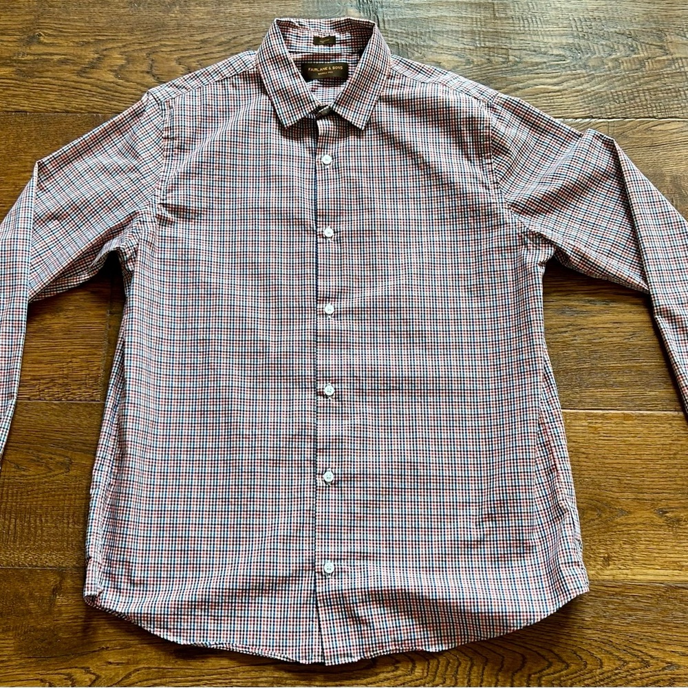 Classic Red and Blue Checkered Men's Shirt
